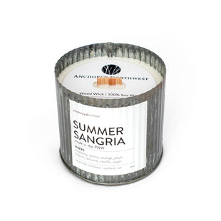 SALE! Summer Sangria Wood Wick Rustic Vintage Candle