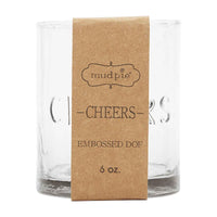 Double Old Fashioned Rocks Glass - Embossed Glass