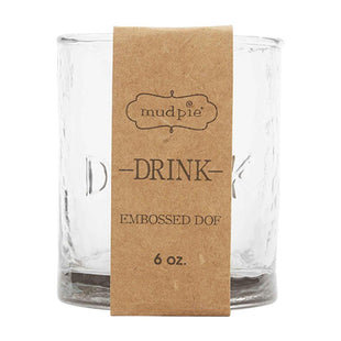 Double Old Fashioned Rocks Glass - Embossed Glass