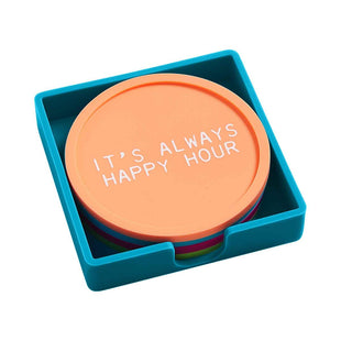 Pool Silicone Coaster Set - Summer Stacking Coasters