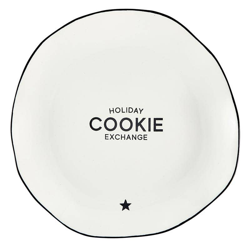 Ceramic Plate for holidays- Cookie Exchange