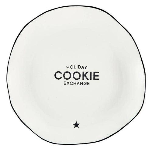 Ceramic Plate for holidays- Cookie Exchange