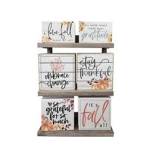 So Grateful for So Much - Pumpkin Sign