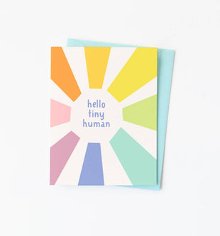 Tiny Human new baby card