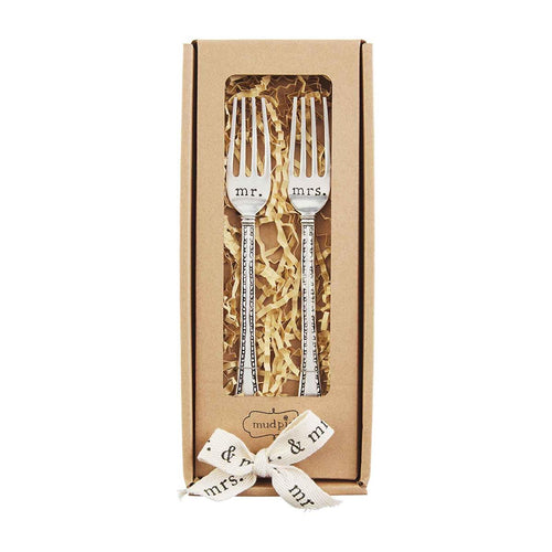 SALE! Silver Wedding Engraved Forks