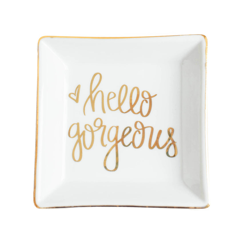 Hello Gorgeous Jewelry Trinket Dish