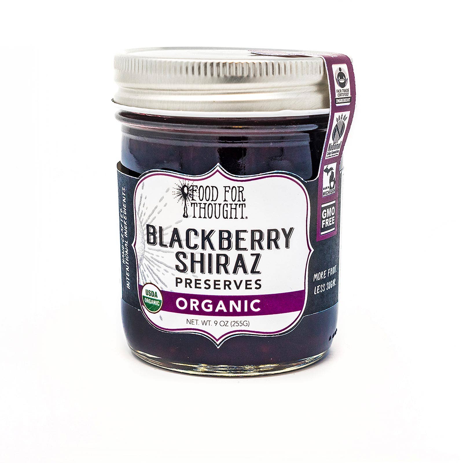 Food For Thought - Organic Blackberry Shiraz Preserves