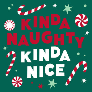 Funny Christmas Napkins | Kinda Naughty Kinda Nice - 20ct