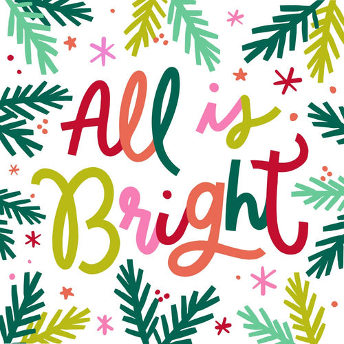 Holiday Cocktail Napkins 20ct | All Is Bright