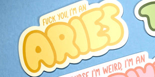 Zodiac Quote Sticker - Aries