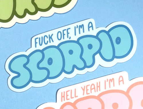 Zodiac Quote Sticker - Scorpio