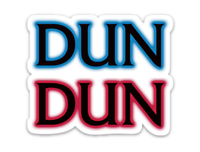 Dun Dun Sticker - Law & Order Sticker - Funny Stickers