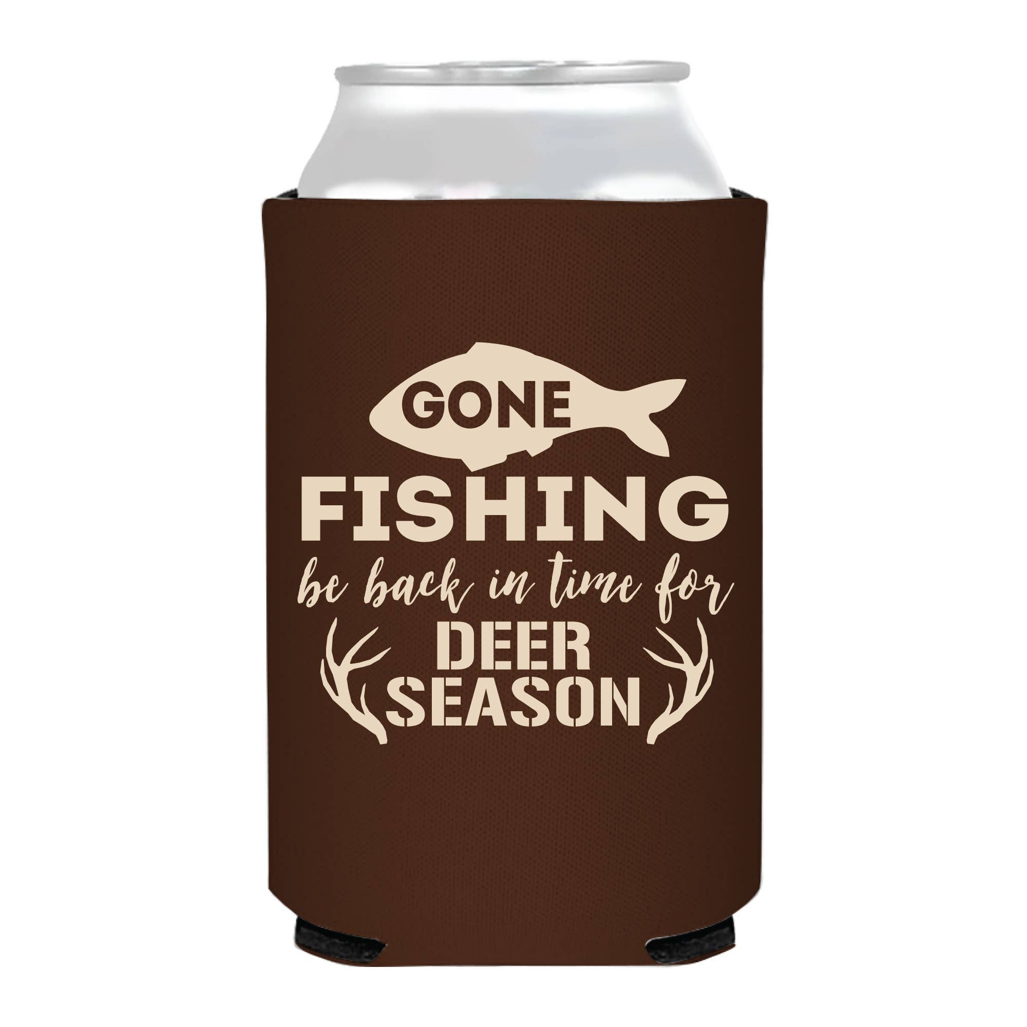 Gone Fishing Be Back For Deer Season Antlers Can Cooler