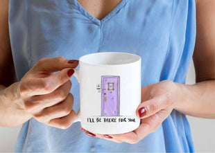 I'll Be There For You Friends TV Show Purple Door Mug