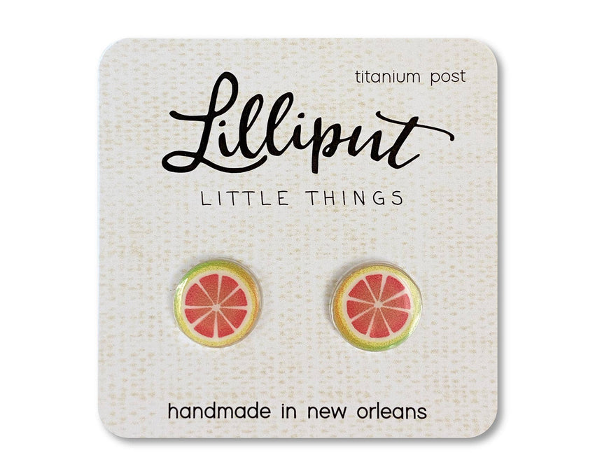 Grapefruit Stud Earrings