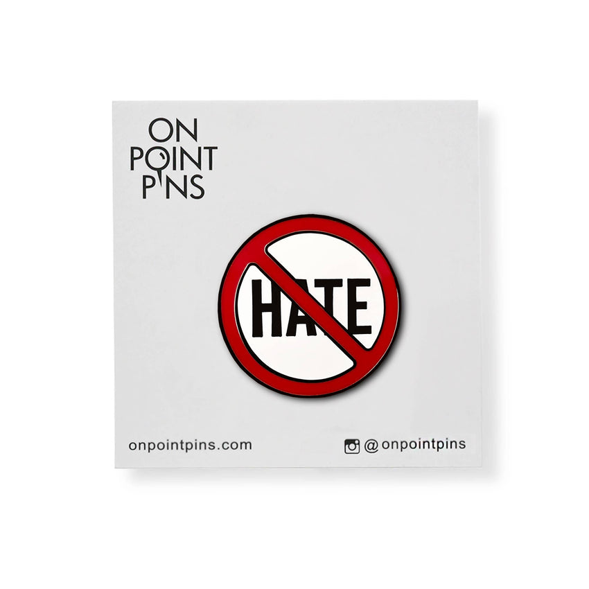 Stop Hate Lapel Enamel Pin Stop Asian Hate Charity