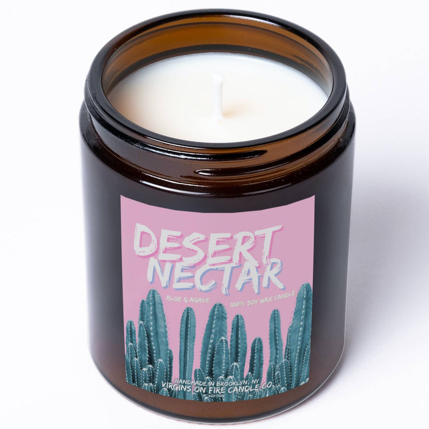 SALE! DESERT NECTAR (Aloe & Agave) 🌵 Handmade 100% Soy Wax Candle