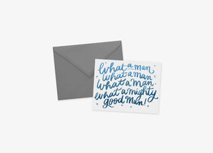 What a Man What a Man - Greeting Card - Salt n Peppa Card