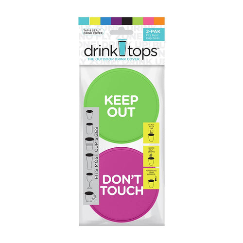 Drink Covers - Don’t Touch + Keep Out 2/PK