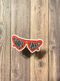 Taylor’s Version Sunglasses Sticker, 22 Sticker, Red [Taylor’s Version] Album, Taylor Swift Collection, Swiftie Sticker, Taylor Swift Merch