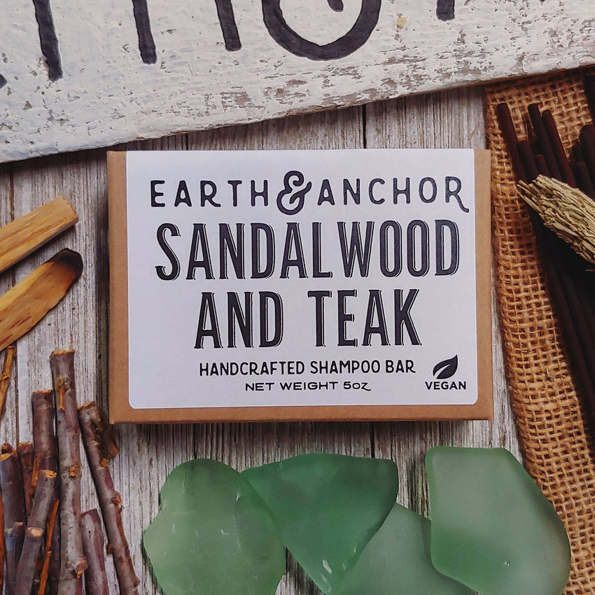 Sandalwood & Teak Shampoo Bar - Vegan & All-Natural!