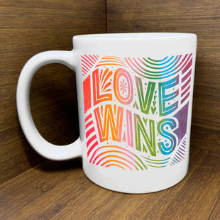 Love Wins Mug - Ceramic Mug with handle