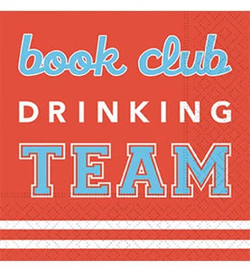 Book Club Drinking Team - Cocktail Napkin - 20 count