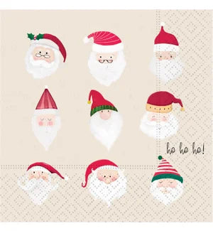 Santa Cocktail Napkins - 20 count