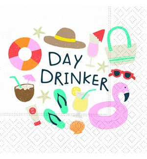 Day Drinker Napkin - Summer Cocktail Napkins