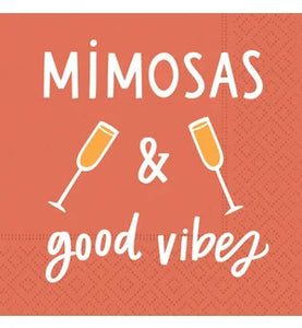 Mimosas and Good Vibes - Cocktail Napkin