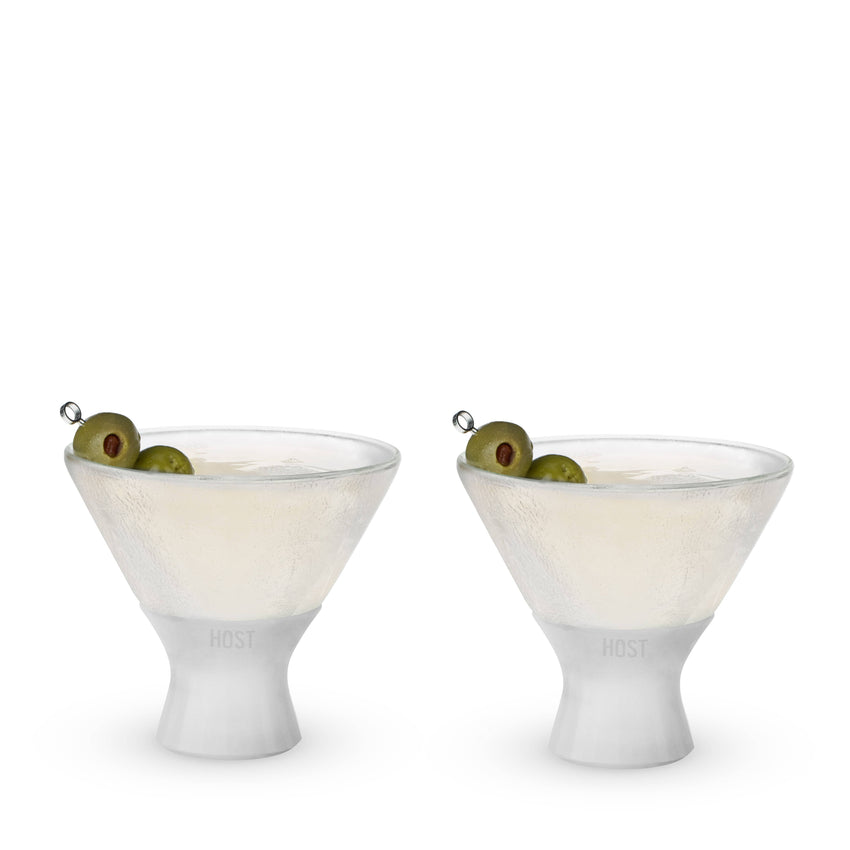 Glass FREEZE™ Martini Glass (Set of 2) by HOST®