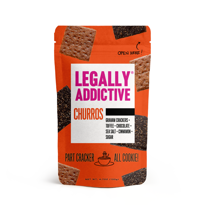 Legally Addictive Churro Flavored Cookie Crackers