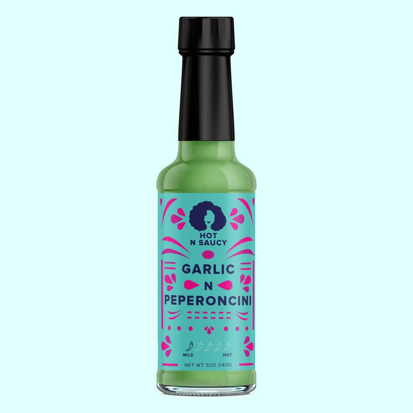 Garlic N Peperoncini Hot Sauce - Hot + Saucy