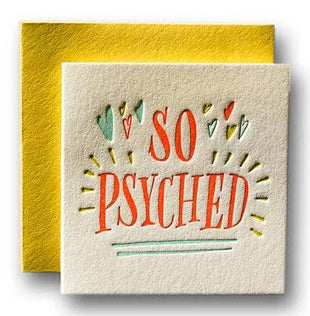 So Psyched - Tiny Greeting Card