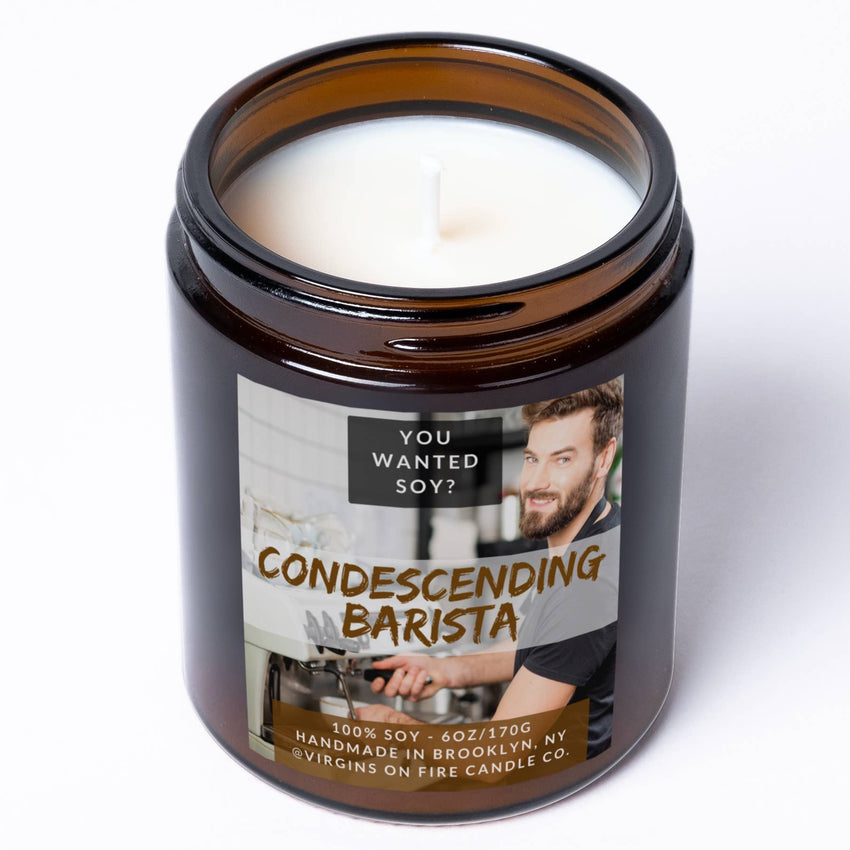 SALE! CONDESCENDING BARISTA Coffee ☕️ Soy Candle