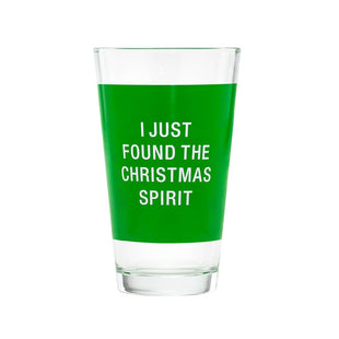 I Found the Christmas Spirit - Fun Holiday Pint Glass