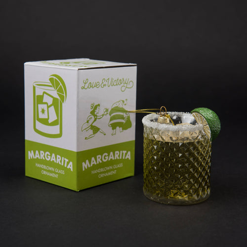 Margarita Cocktail Glass Christmas Ornament