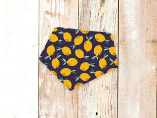 Lemons Dog Bandana - Navy Dog Bandana