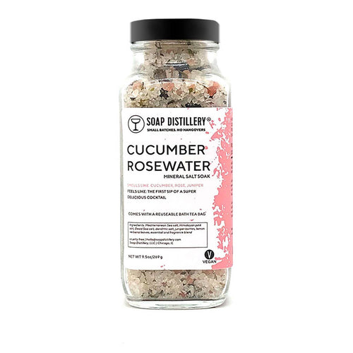 SALE! Cucumber Rosewater Mineral Salt Soak
