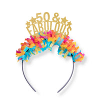 50 and Fabulous Birthday Crown