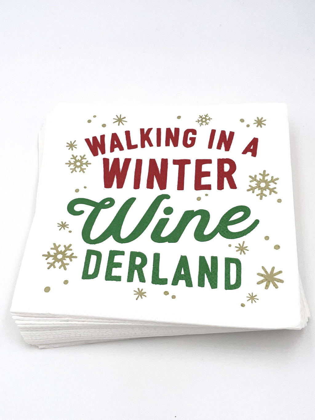 Walking in a Winter Winederland - Cocktail Napkin - 20 count