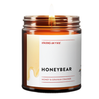 SALE! Honey-bear (Honey) Scented Handmade 100% Soy Wax Candle