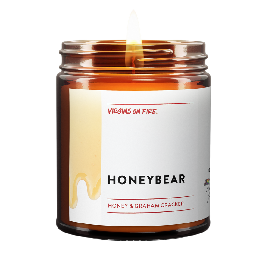 SALE! Honey-bear (Honey) Scented Handmade 100% Soy Wax Candle