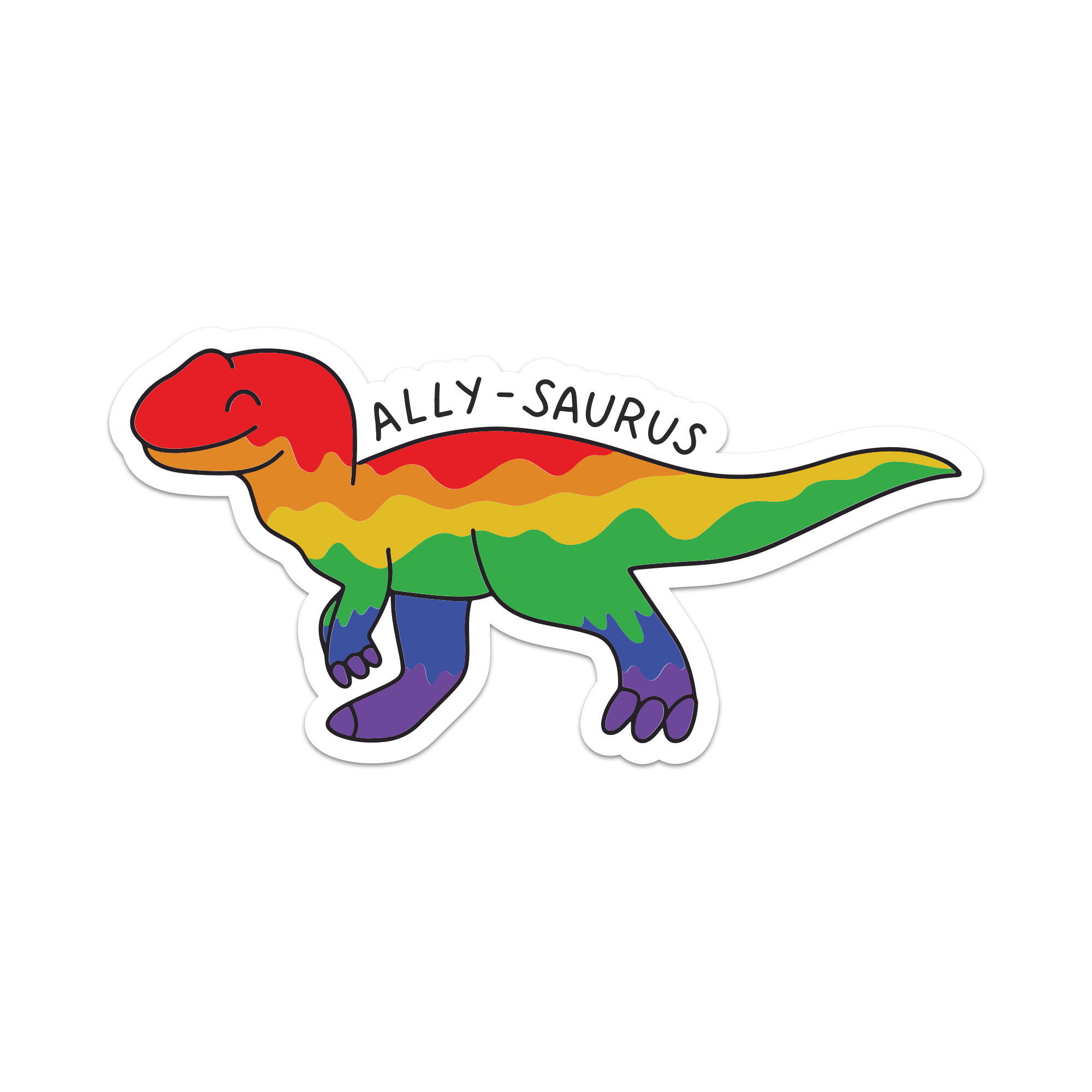 Ste-GAY-saurus | Pride Dinosaur Sticker