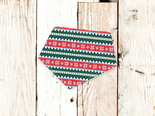 Holiday Sweater Dog Bandana (Christmas, Xmas, Winter)