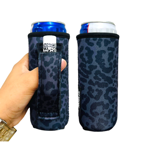 SALE! Black Leopard 12oz Slim Can Handler™