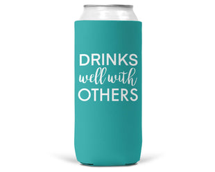 Drinks Well With Others SLIM CAN Coozie/Cooler for 12oz Slim