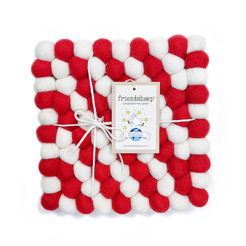 Candy Cane Eco Coasters and Trivets