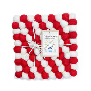 Candy Cane Eco Coasters and Trivets