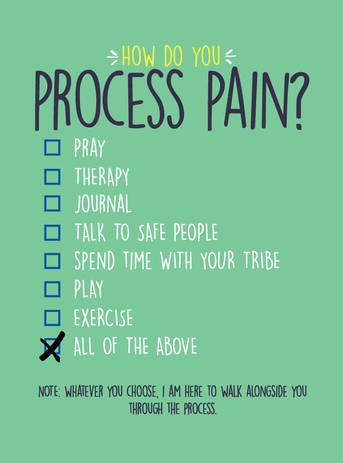 How Do You Process Pain - Greeting Card